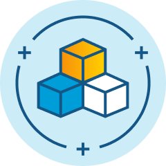 Structured school design icon